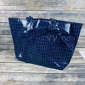 Disney Navy Tote with Rose Gold Mickey